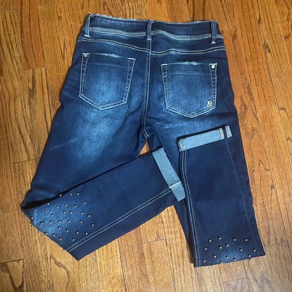 Juniors studded cropped jeans - Picture 4 of 4